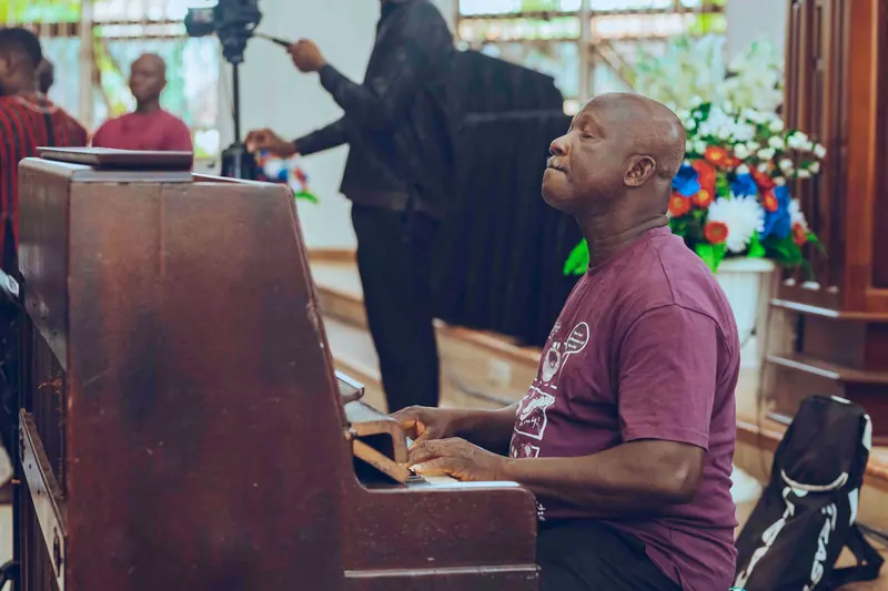 A member at the piano