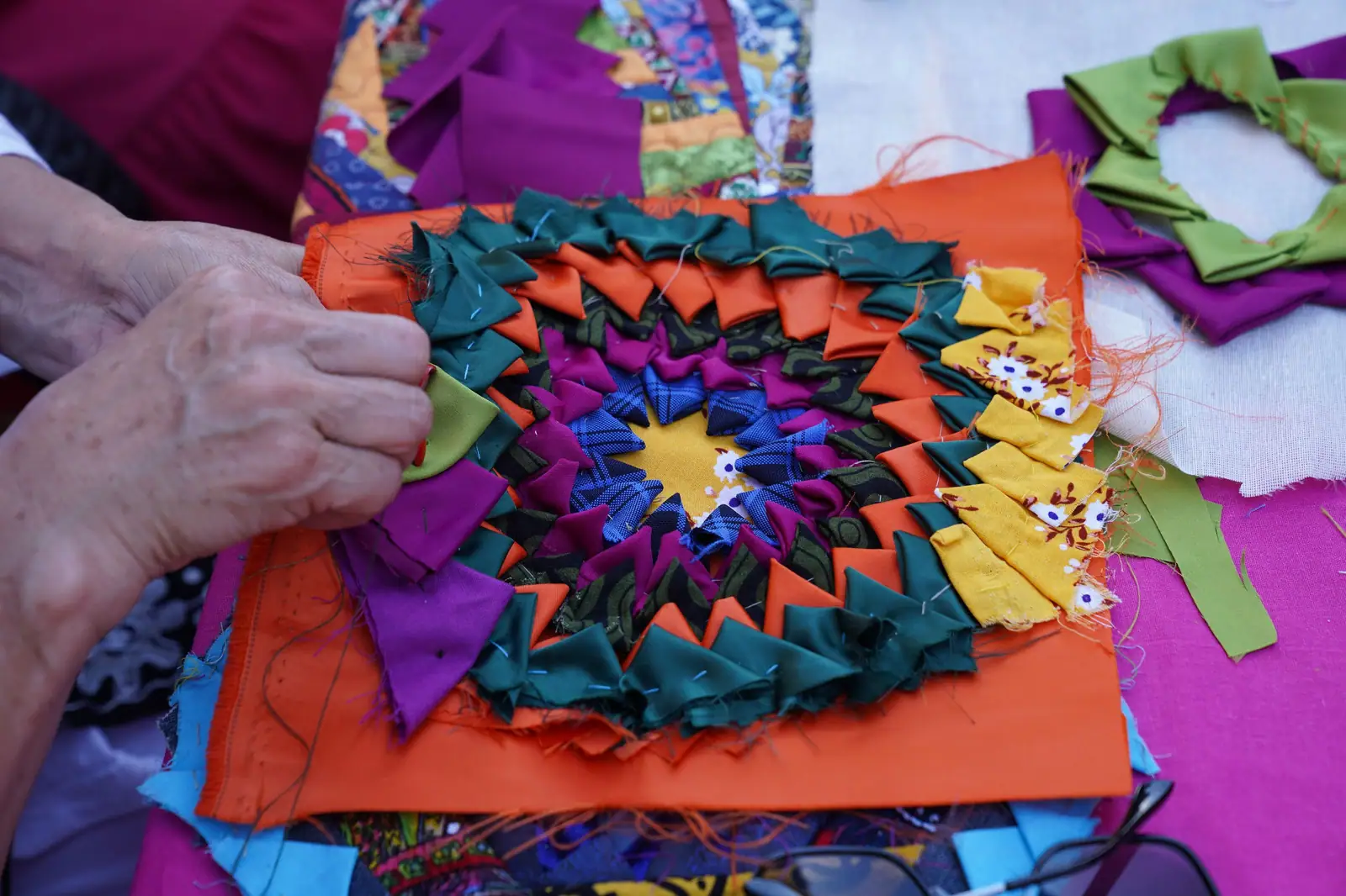 Piecing a quilt
