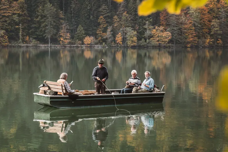 A boat ride on the lake