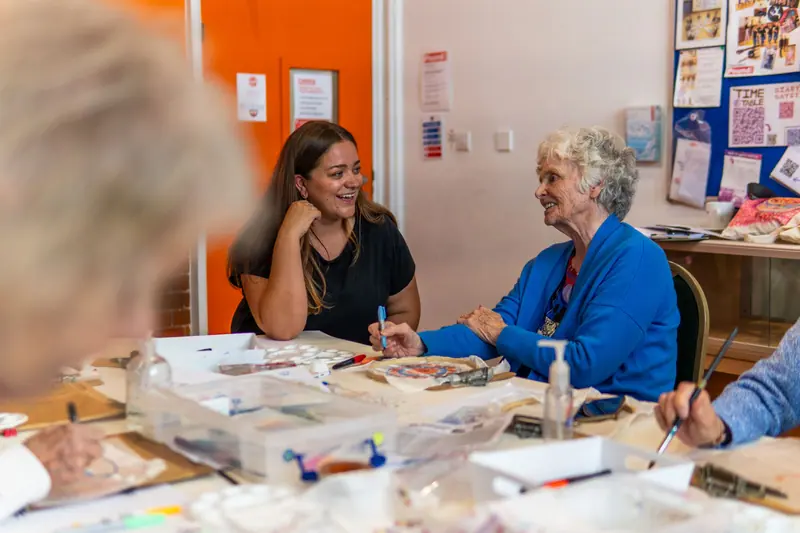 An art workshop
