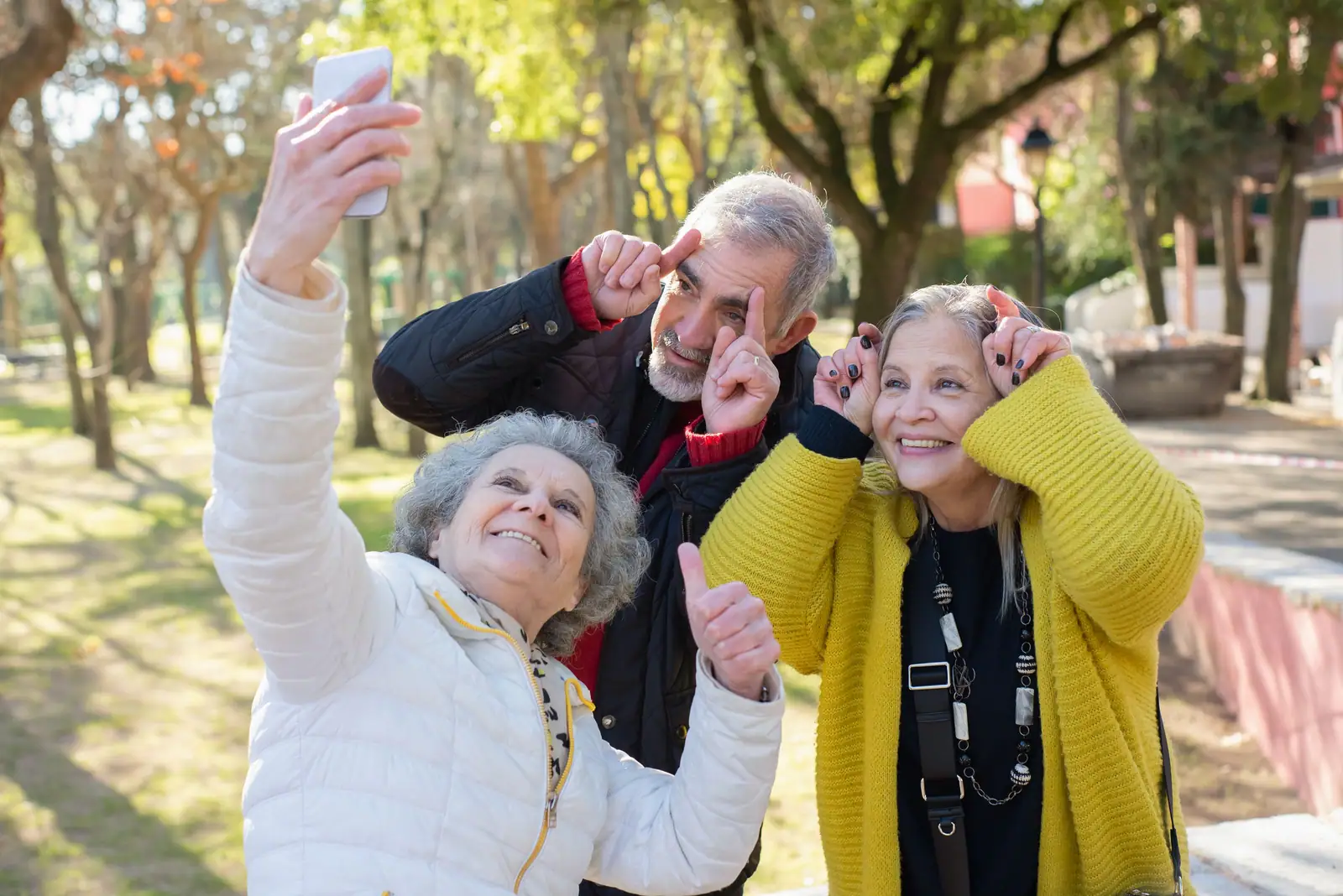 A selfie at the park