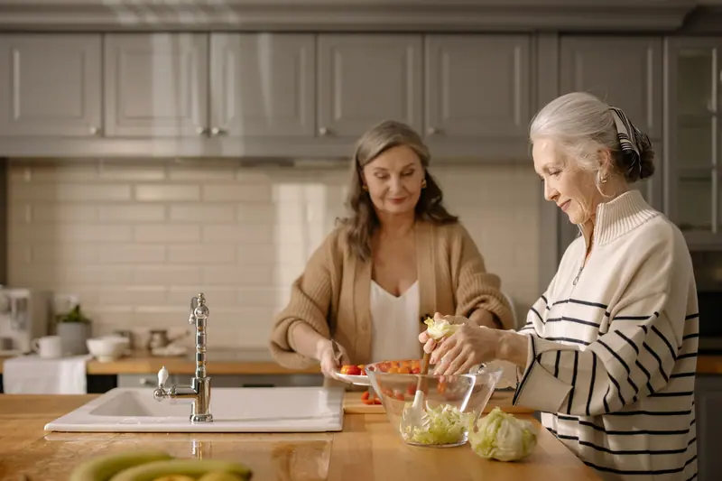 Making the salad