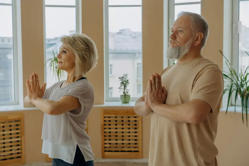 Tai chi in the sunroom