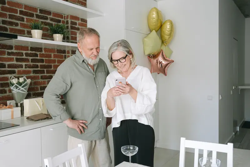 A family celebrating a birthday
