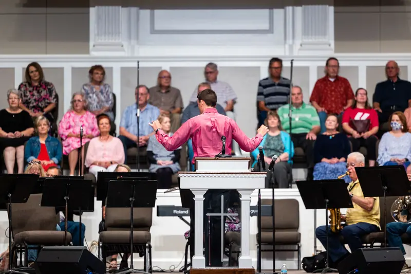 The church choir on Sunday