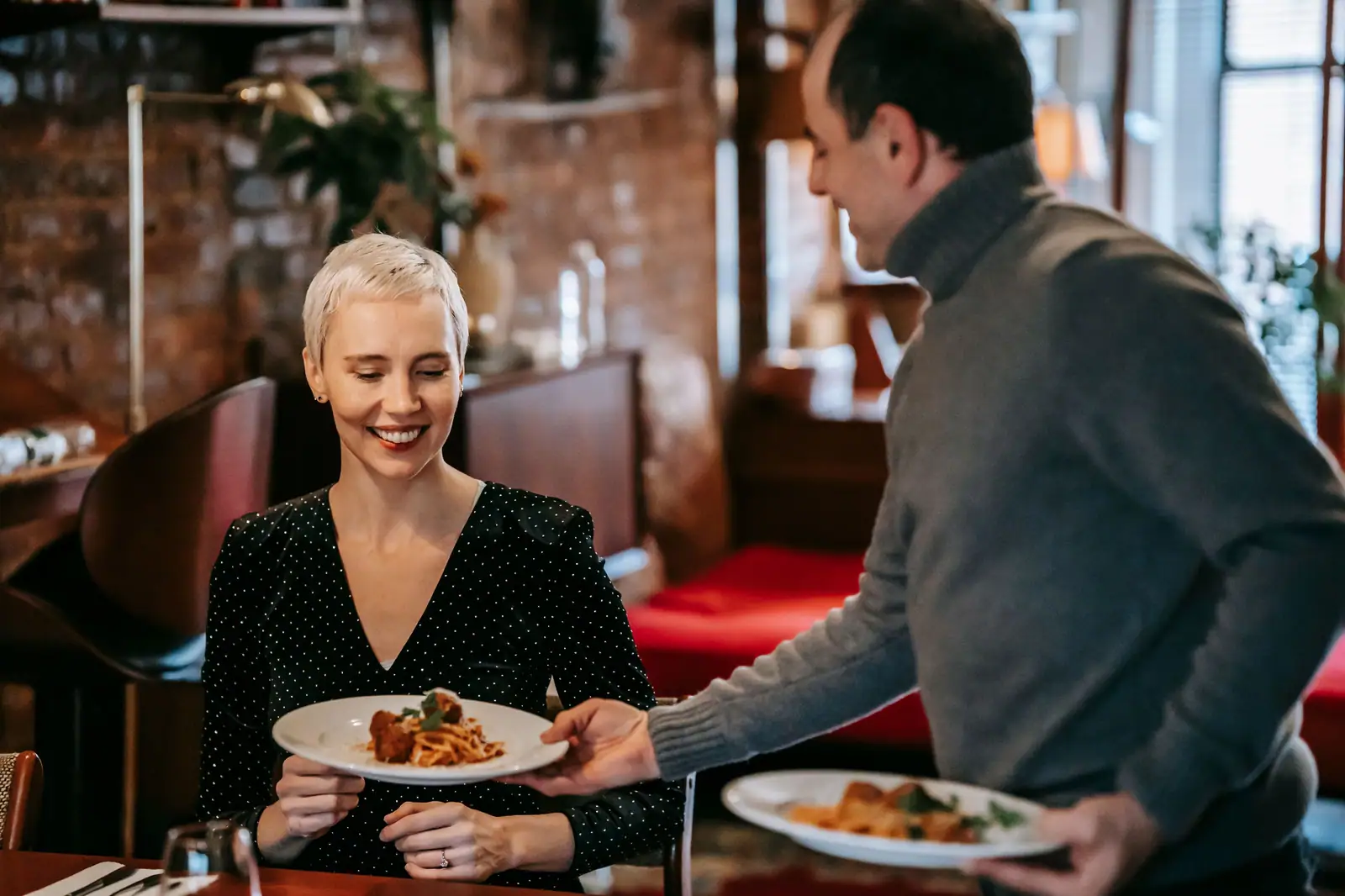 Dinner served at the supper club