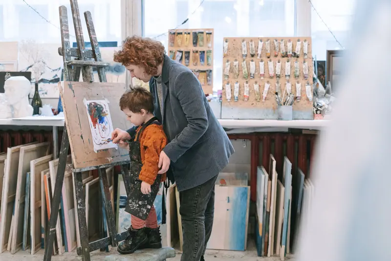 An art lesson for the grandkids