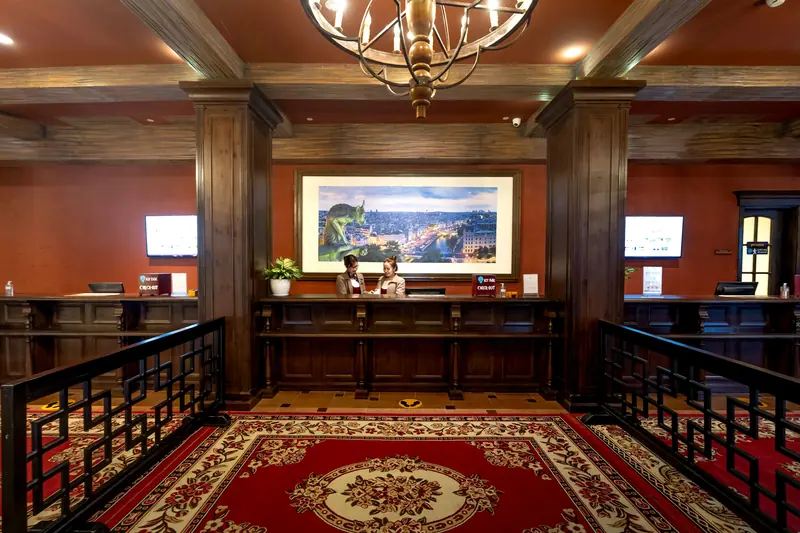 The front desk