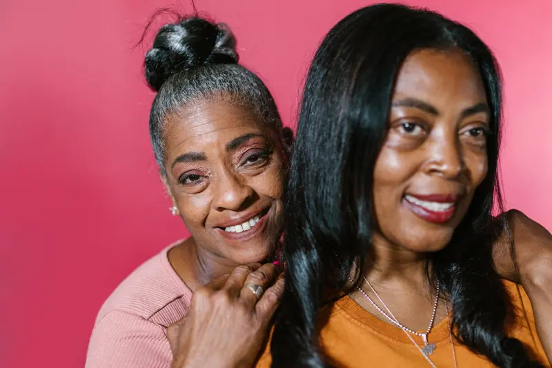 A resident and her daughter