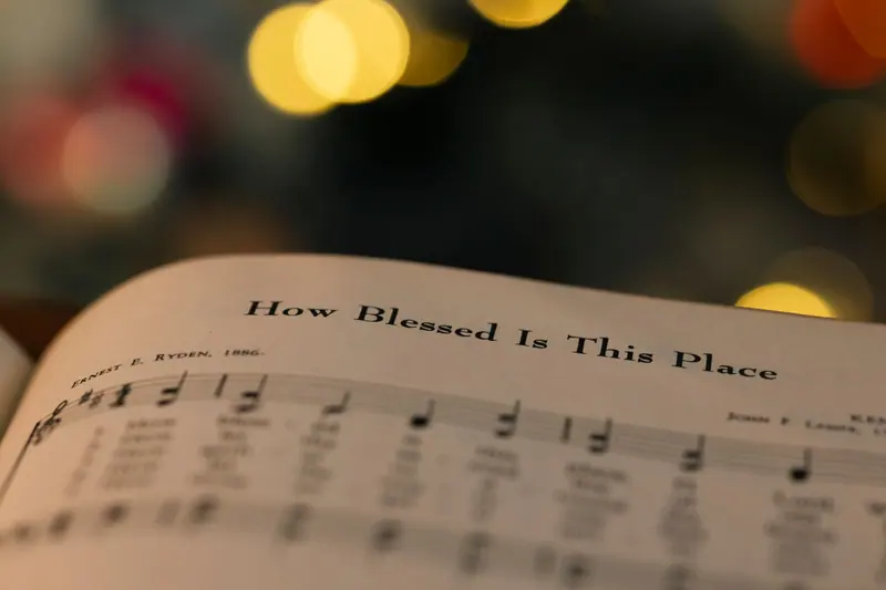 A hymnal open to an old favorite