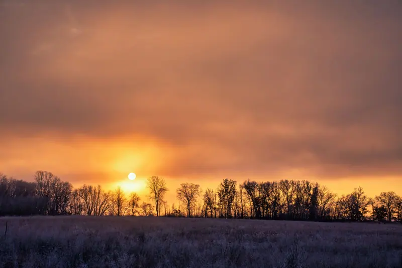 Sunset over the North Texas plains
