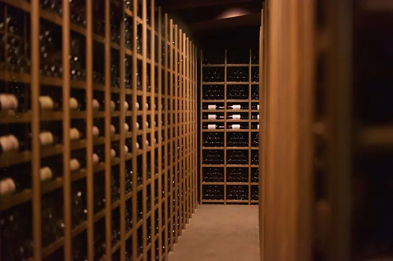The long rows of the residents' cellar
