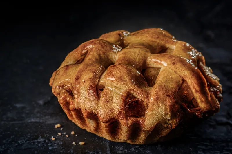 A hand pie fresh from the oven