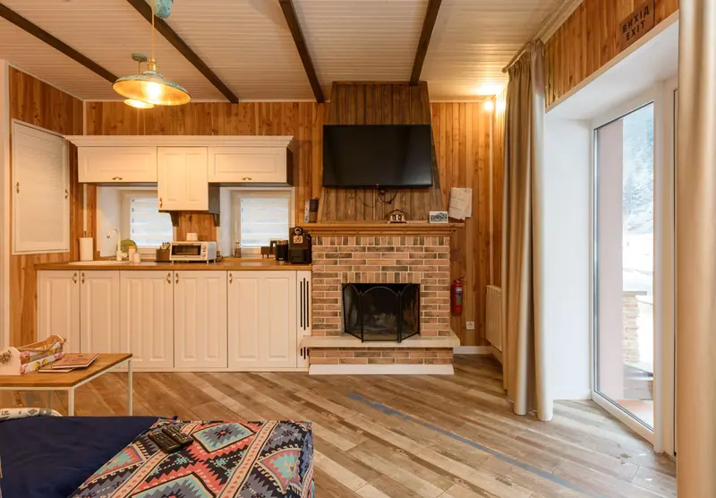 The barn guest room