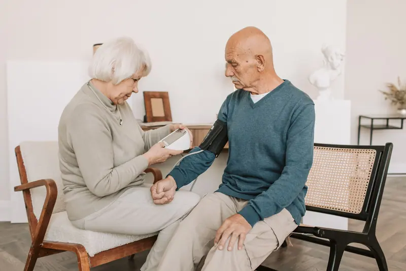 A couple going over his readings together