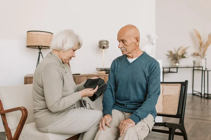 A wife keeping her husband's health log